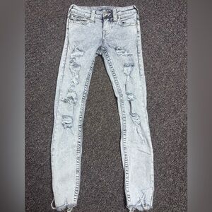 Distressed Light Wash Jeans